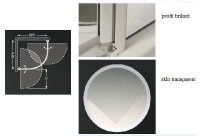 Roltechnik sprchový kout TR1 900 výplň transparent rám brillant 722-9000000-00-02